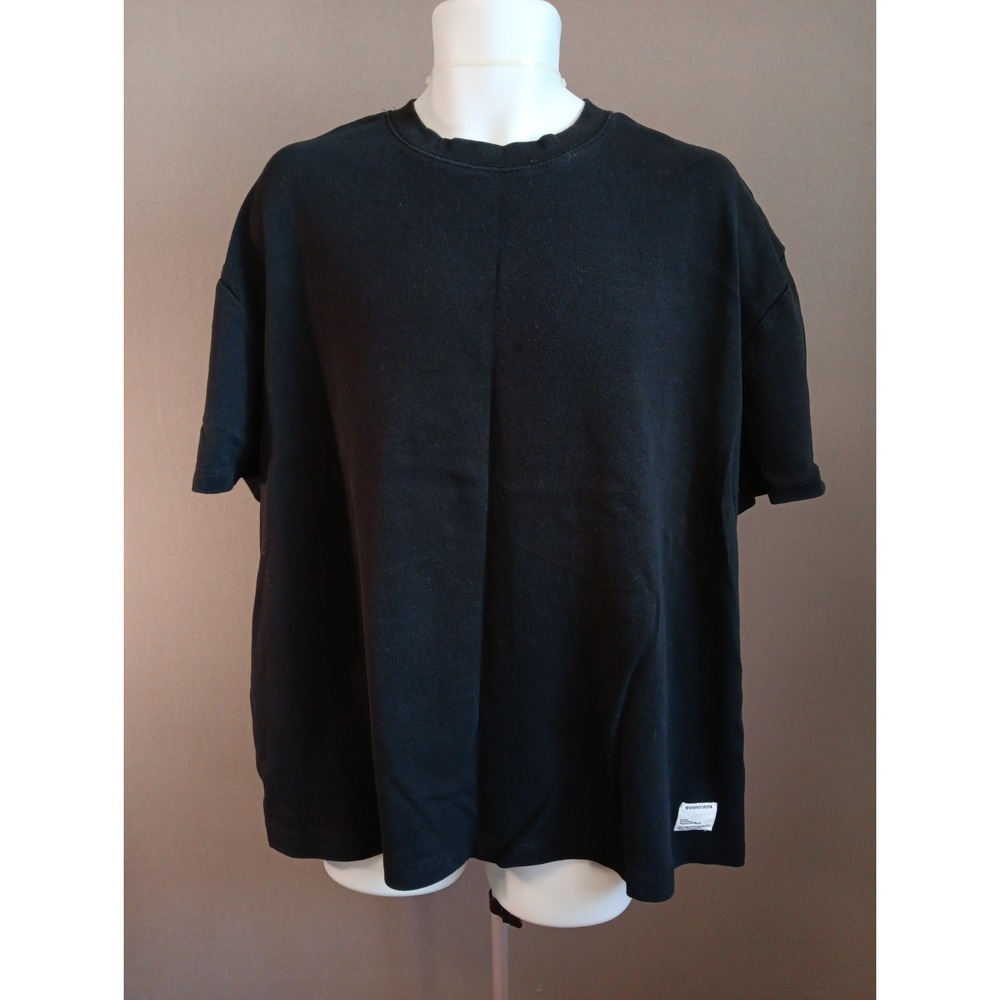 Public Supply Oversized Heavyweight Knit Mens 2X Short Sleeve Black T Shirt Y2k
